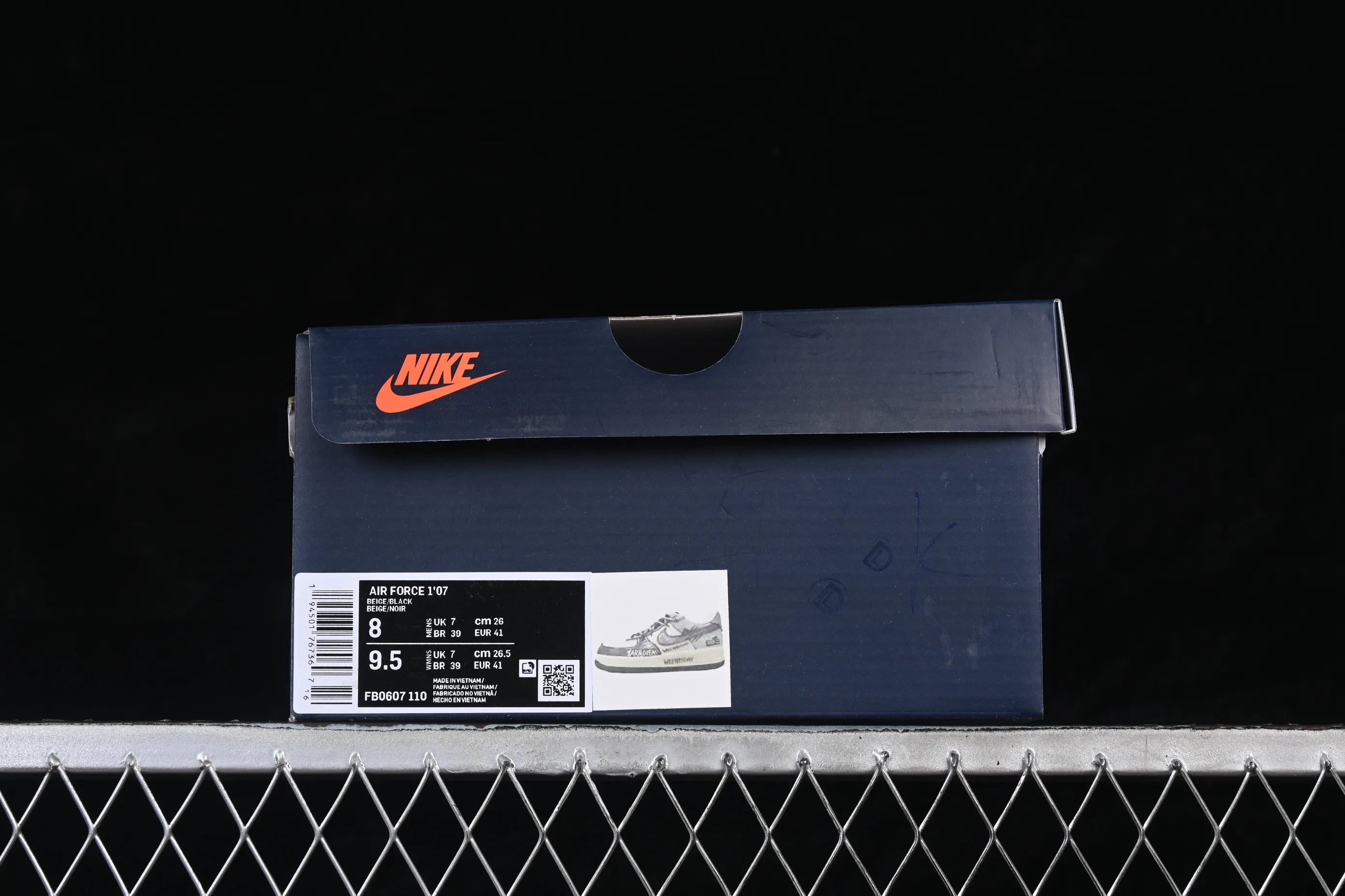All categories Nk Air Force 1 Air Force series Nk Air Force 1 Low Air Force low-top Nike Air Force 1'07 Low "Dark Gothic Graffiti" Hand-painted graffiti Dark graffiti Air Force 1 low-top casual sneakers FB0607-110